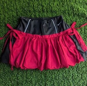 Nike Women's Red and Black Skirt